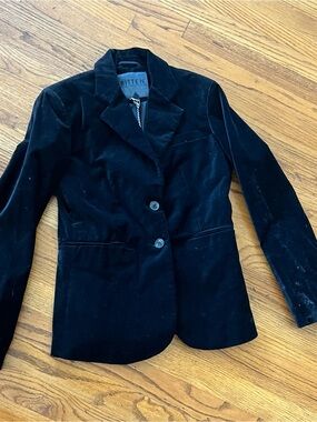 Bitten by Sarah Jessica Parker Black Velvet Tailored Blazer